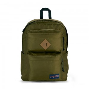 Plecaki Jansport Double Break Zielone | PL3010WY